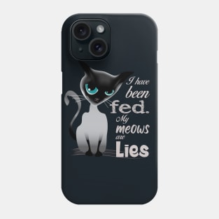 Cat mother coffee lover (siamese cat) Phone Case