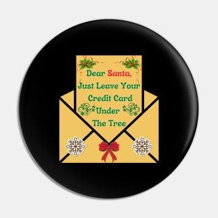 Dear Santa | Letter To Santa | Christmas Pin