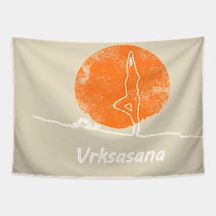 Vrksasana in the Sun. Tapestry