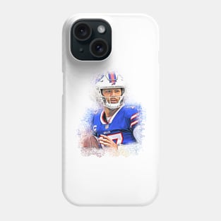 BUFFALO BILLS PLAYER-JOSH ALLEN-FAN ART Phone Case