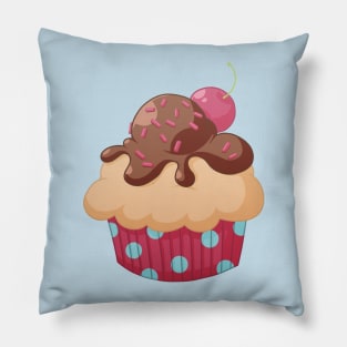 Cherry Cupcake Pillow