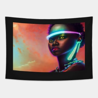 African Futurism: Beauty and Style T-Shirt Tapestry