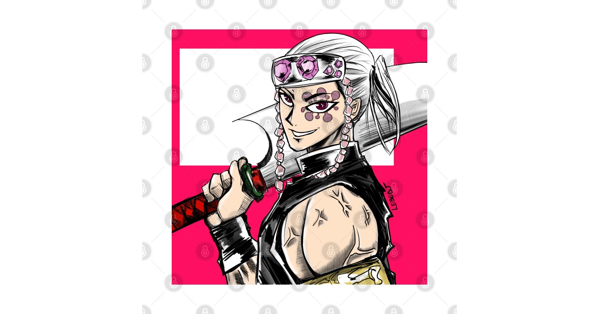 tengen uzui the hashira of the sound in demon slayer - Demon Slayer - T