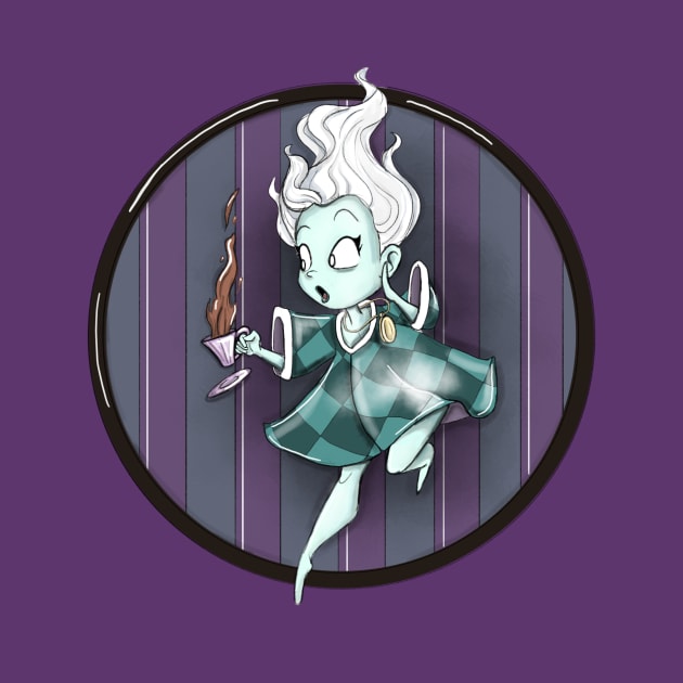 Ghost With Tea by missalexfinley