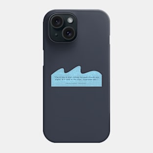 Star riding through clouds- Virginia Woolf Phone Case