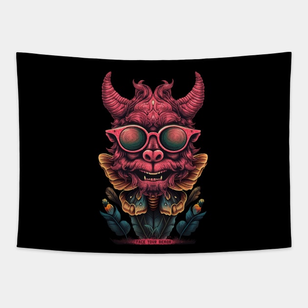 Funny demon inside of me Tapestry by OnstOn