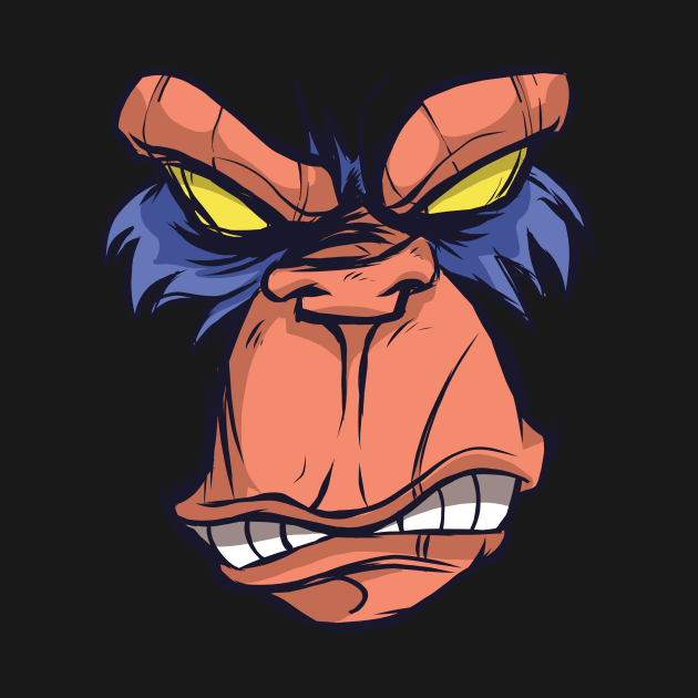 Angry Ape - Ape - T-Shirt | TeePublic