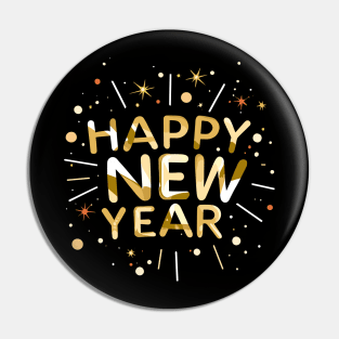 Happy New Year Pin