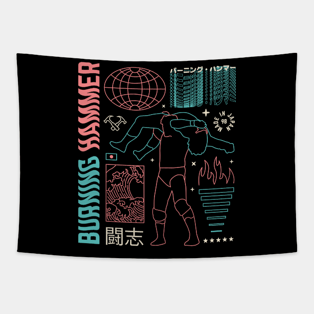 Burning Hammer Tapestry by deadright