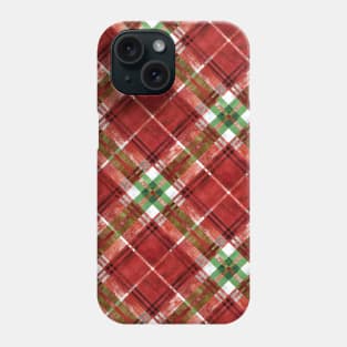 BG -  Traditional red tartan Phone Case