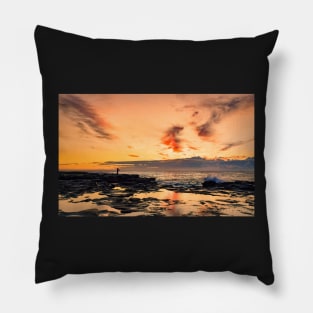 Dawn Fishman on Redhead Rocks Pillow