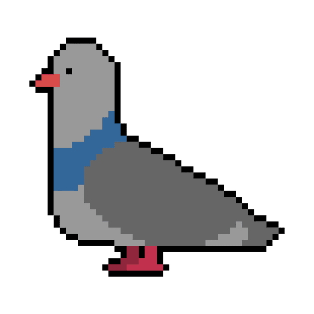 Pixel Pigeon by FunnyStylesShop