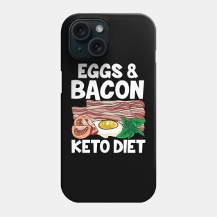 Cute Eggs & Bacon Keto Diet No Carb Dieting Phone Case