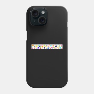 repetitive multiple colorful circles design Phone Case