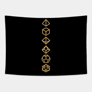 D20 dice set line Tapestry