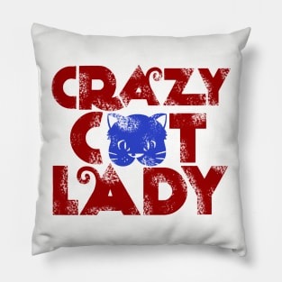 crazy cat lady Pillow