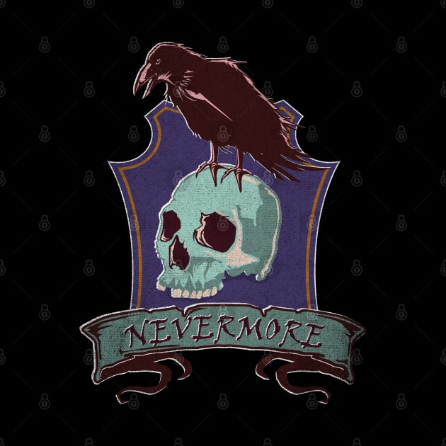 Nevermore: Spooky, Dark Raven Crowing Edgar Allan Poe Gothic by spacedust