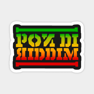 Pon Di Riddim Rasta Colors Reggae Magnet