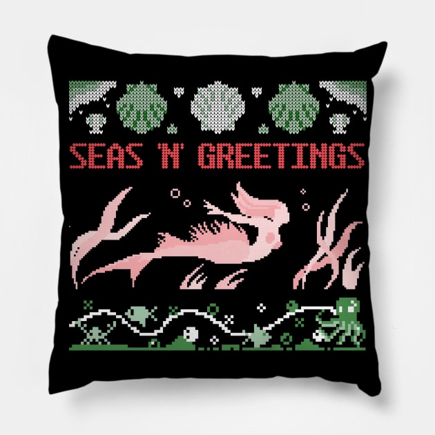 Seas 'N' Greetings Pillow by My Tribe Apparel