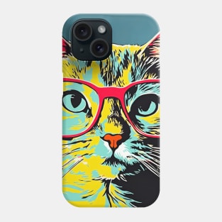 Cat With Glasses Phone Case