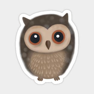 Cute Owl Drawing Magnet