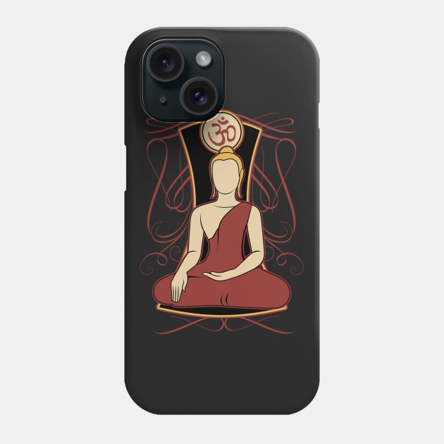 Buddha Bhumisparsha Buddhist Aum Phone Case by RadStar