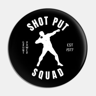 Mens Athletics Shot Put Squad Athlete Gift Pin