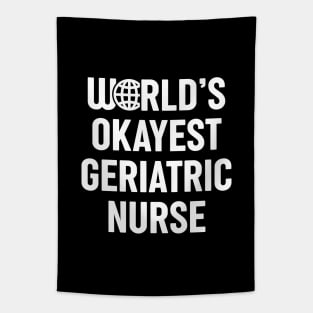 World's Okayest Geriatric Nurse Tapestry