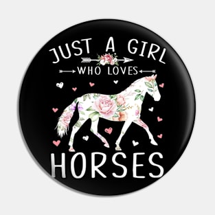 Horse Riding Lover Women Pin