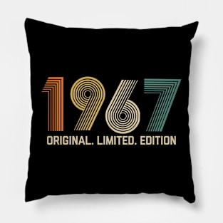 Vintage 1967 Birthday Retro 1967 For Men Women born in 1967 Pillow