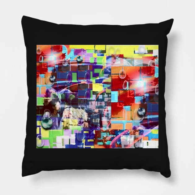 Big city life. Pillow by robelf