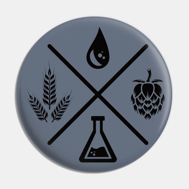 Beer Ingredients (black) Pin by dkdesigns27