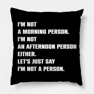 Funny Sloth Lazy Sarcasm Saying Gift Pillow