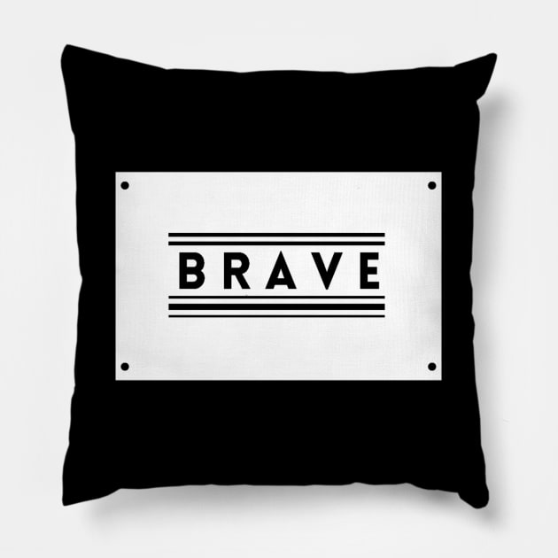 Brave Heart Pillow by TEXTTURED