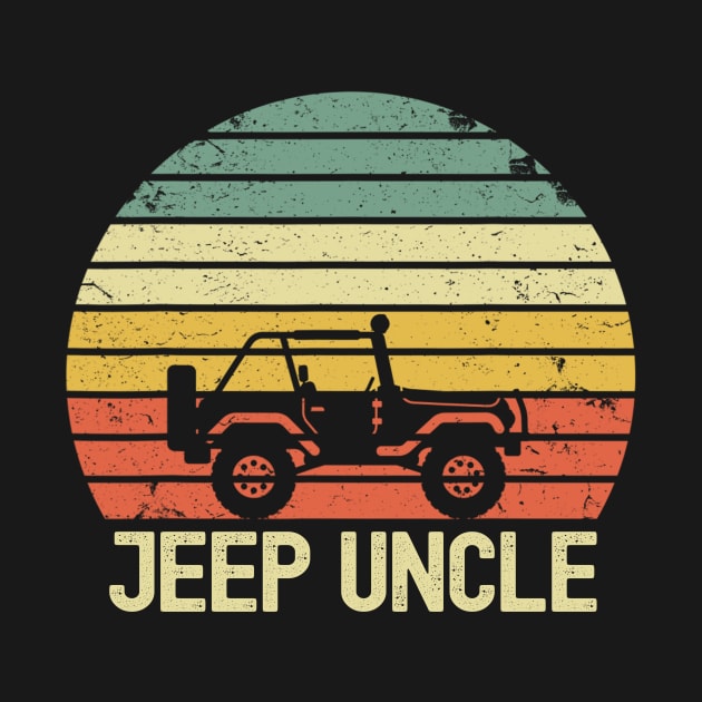 Jeep Uncle Vintage Jeep Retro Jeep Sunset Jeep Jeep Papa Jeep Men by Liza Canida