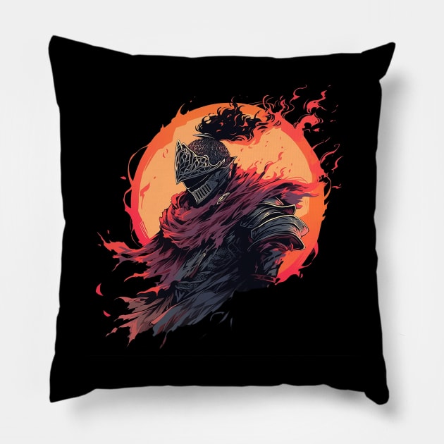 dark soul Pillow by skatermoment