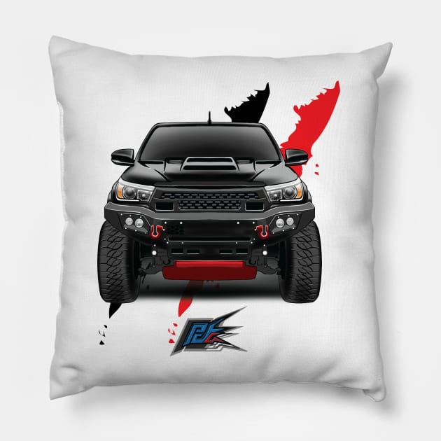 toyota hilux sw4 Pillow by naquash