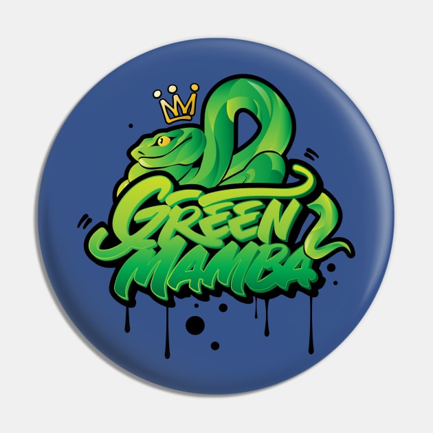 Green Mamba Venomous Snake in graffiti urban style - Snakes - Pin ...