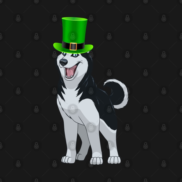 Siberian Husky Leprechaun Hat - Gift For Siberian Husky Owner Puppy,Saint Patrick's Day, Irish,Ireland ,Leprechaun,Hat, Lover by HarrietsDogGifts