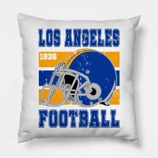 Los Angeles Retro Football Pillow