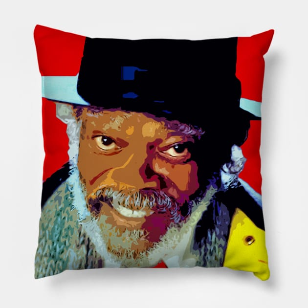 samuel l jackson Pillow by oryan80