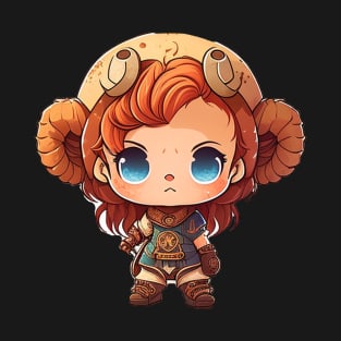 Adorable Aries: Chibi Character Zodiac Collection T-Shirt