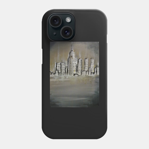 City Skyline Phone Case by YaebaArts