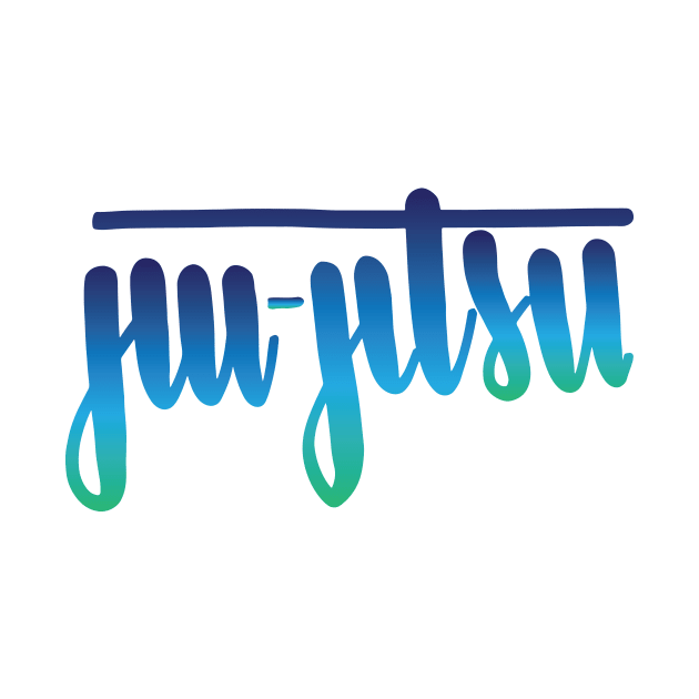 Jiu-Jitsu Handlettered Ombre by Kyle O'Briant