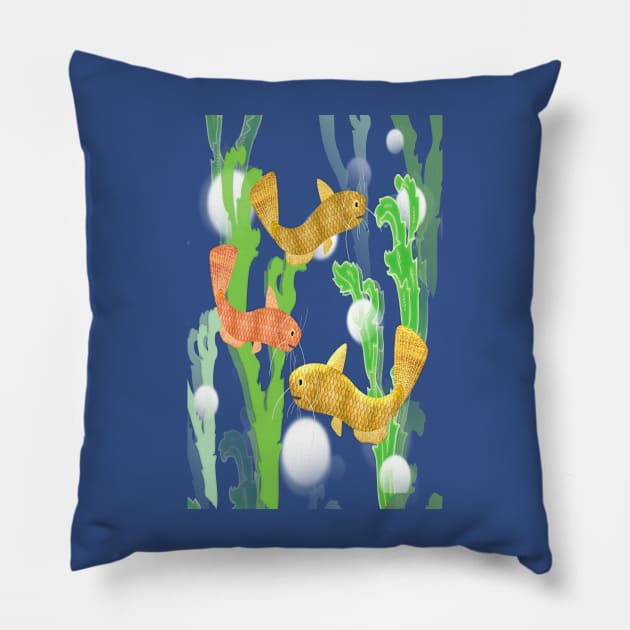 Toy Catfish Under the Sea Pillow by RoxanneG
