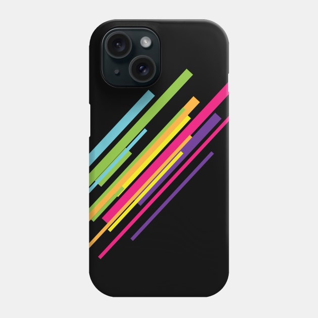 Colorful Stripes Artwork Gift Idea Design Lovers Phone Case by c1337s