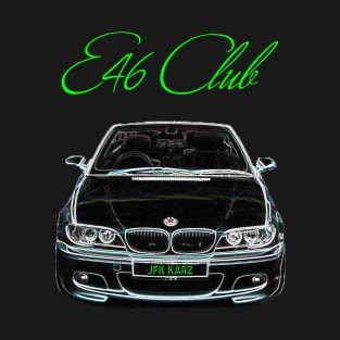 BMW E46 Club Convertible Face Lift Front & Rear M3 T-Shirt