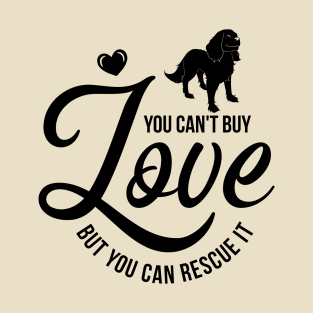 Cavalier King Charles Spaniel Rescue Design T-Shirt