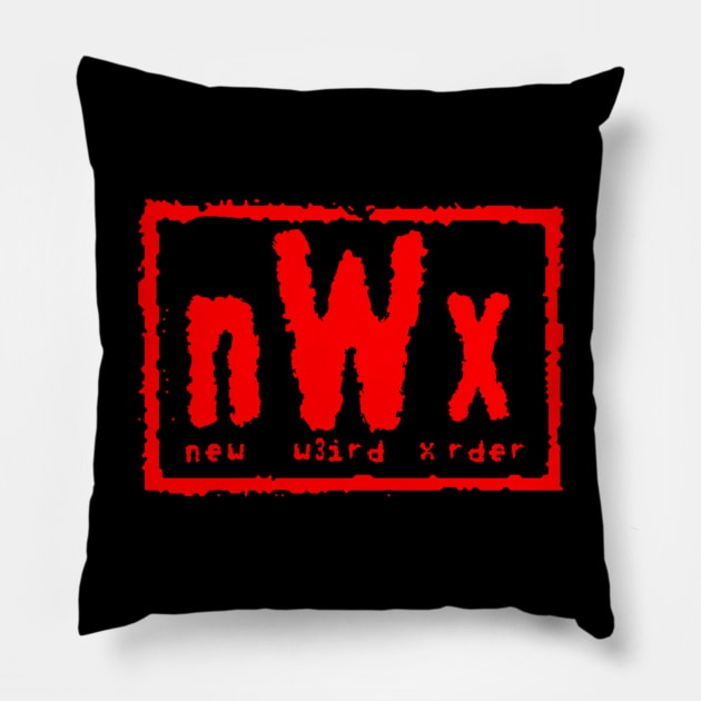 W3IRD GVNG ''nWx Wolfpac'' Pillow by KVLI3N