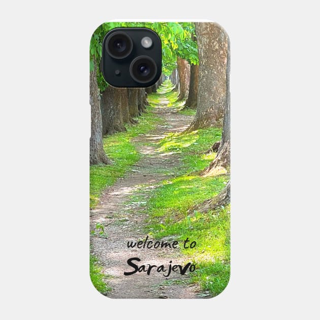 Sarajevo big alley summer spring Phone Case by megadent